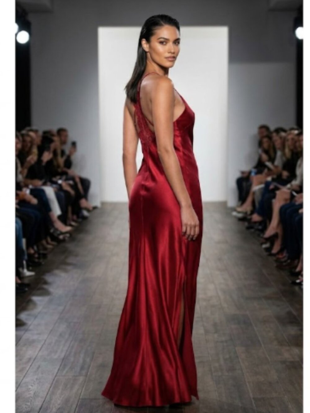 Victoria Secret Red Rose XS Babydoll Long 100% Silk Gown Dress Rare Vintage